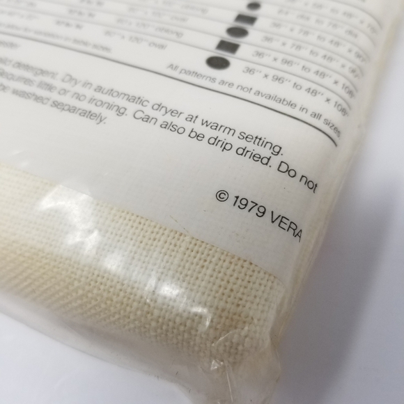 Vera 1979 Vintage Table Cloth Verve Table Top coordinates 52 x 70 Oblong Sealed - Picture 2 of 9